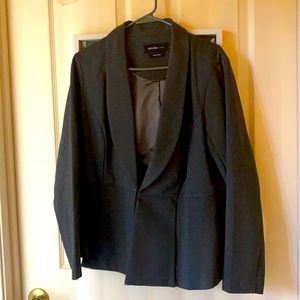 Studio by Torrid Charcoal Gray Ponte Blazer Suit Coat Size 2